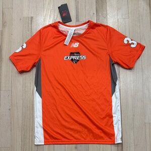NWT New Balance Boys Express North Short Sleeve Shooting Shirt, sz youth XL